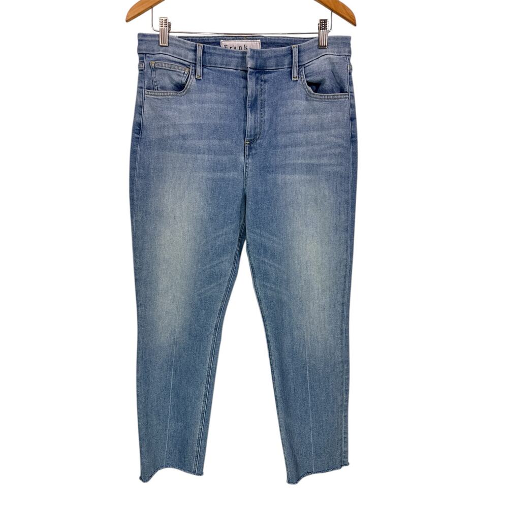 Frank & Eileen Derry High Rise Crop Jeans Classic Blue Wash Size 31 - Picture 3 of 16